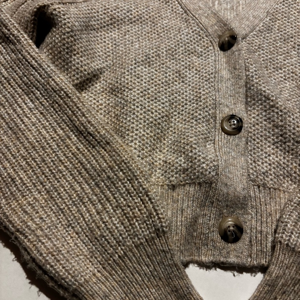 sincerely jules cream cropped cardigan - Picture 2 of 4